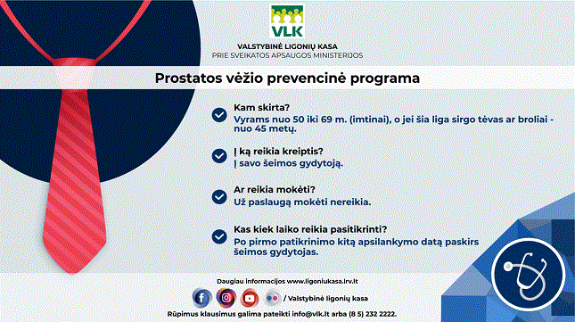 prostatos vėžio prevencinė programa